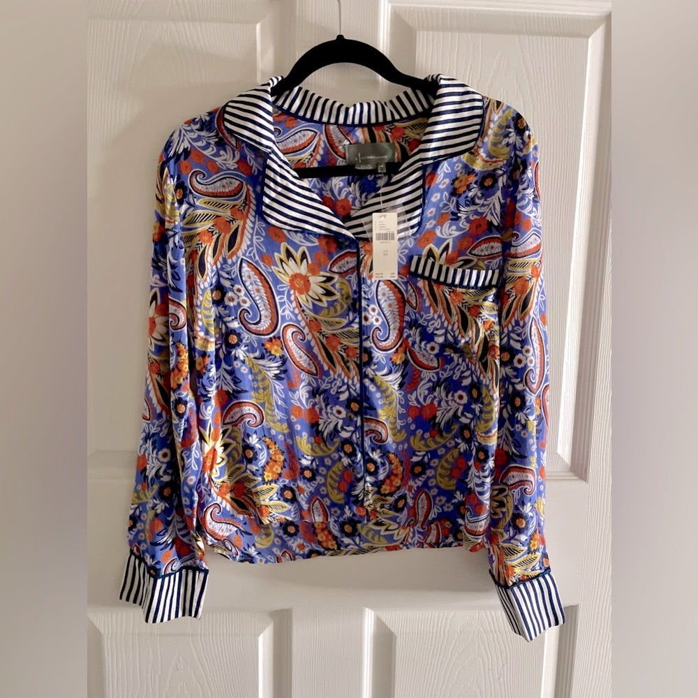 Anthropologie Forest Fable Pajama Top - Picture 2 of 4